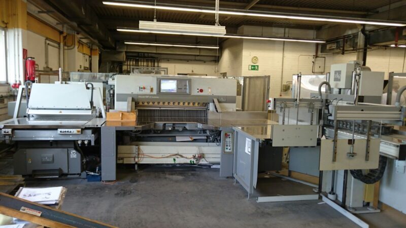 great semiautomatic cutting line Polar Polar Mohr Polar 137 XT-Autotrim